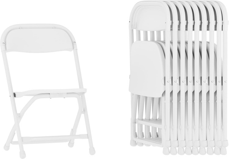 Kids White Folding Chair